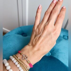 Juicy Couture Pave Heart & Arrow Friendship Bracelet. NWT